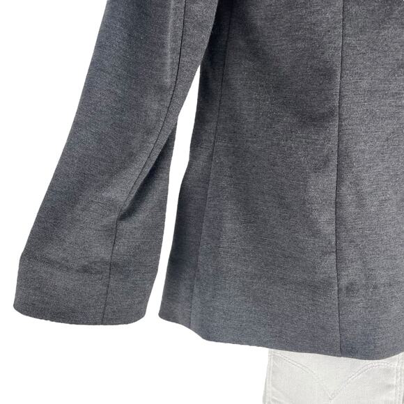 Lori Goldstein Drape Collar Open Front Blazer Jacket Gray Size XXS - Picture 6 of 7
